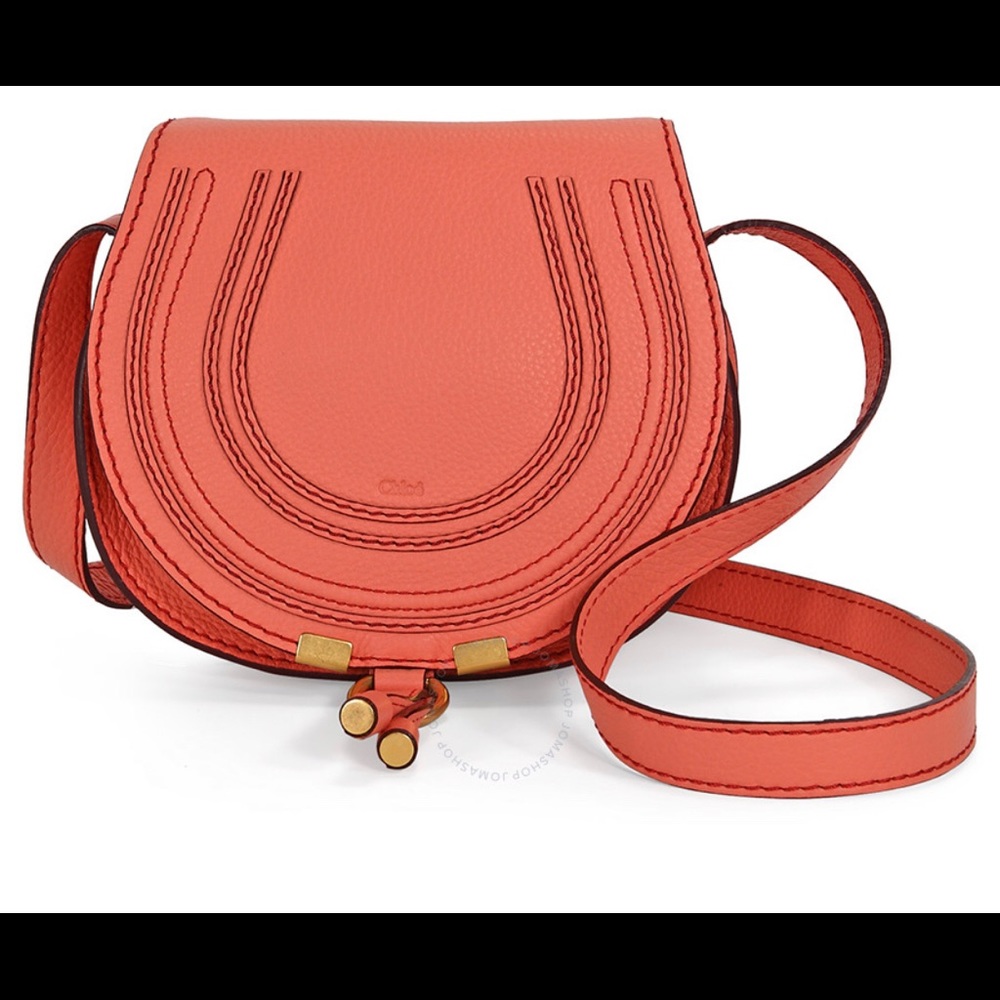 Chloe coral cross body mini bag